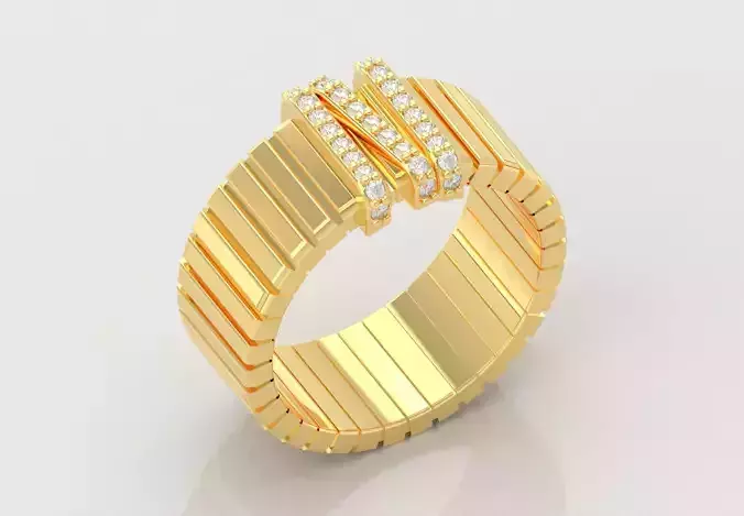 Fashion Ring With Diamonds