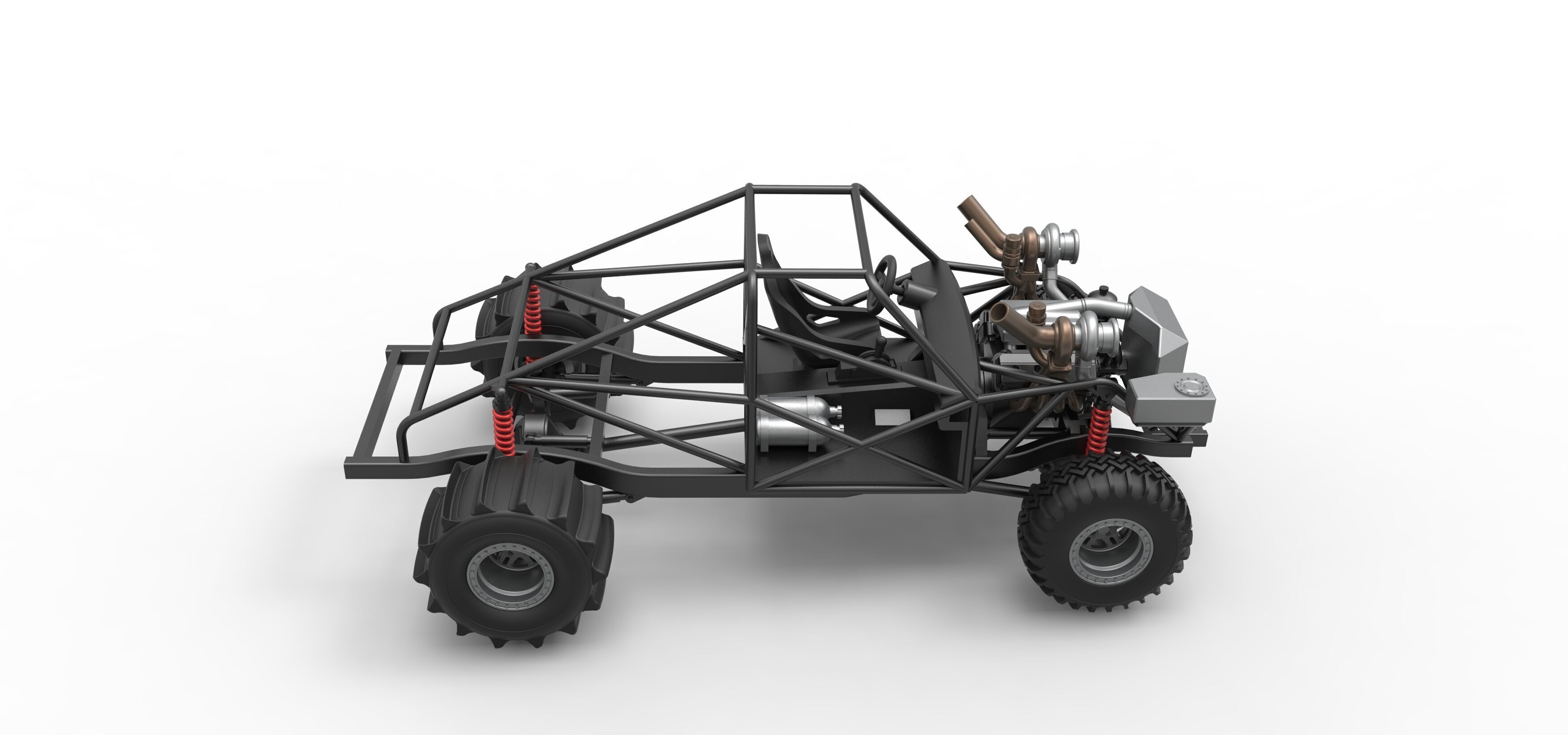 Uphill Sand Racing Dragster Base Version 3 Scale 1 to 25 3D print model_18