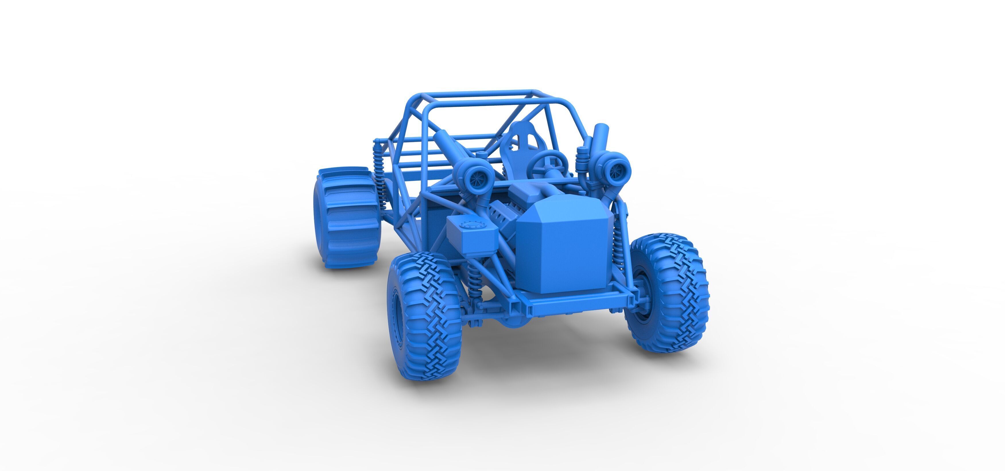 Uphill Sand Racing Dragster Base Version 3 Scale 1 to 25 3D print model_42