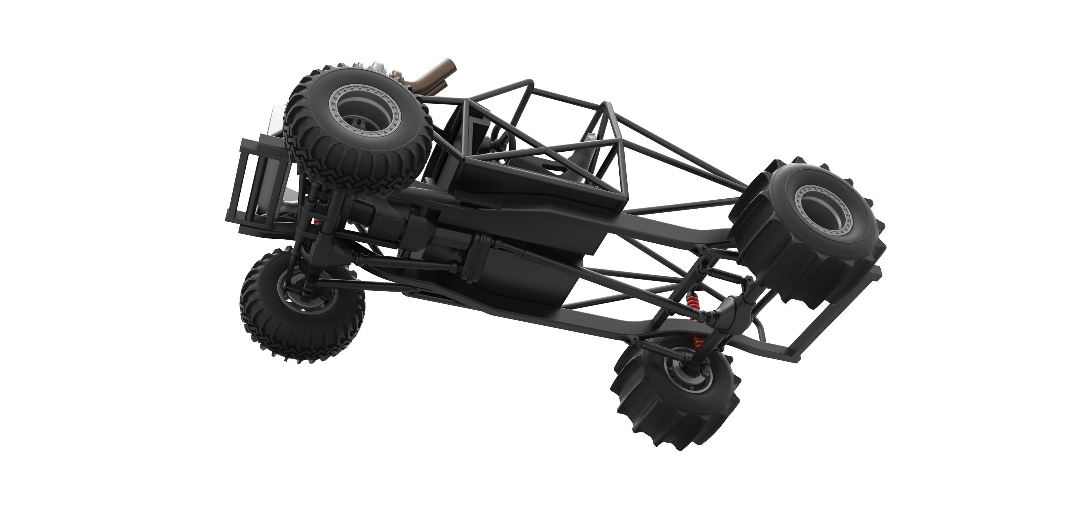 Uphill Sand Racing Dragster Base Version 3 Scale 1 to 25 3D print model_1