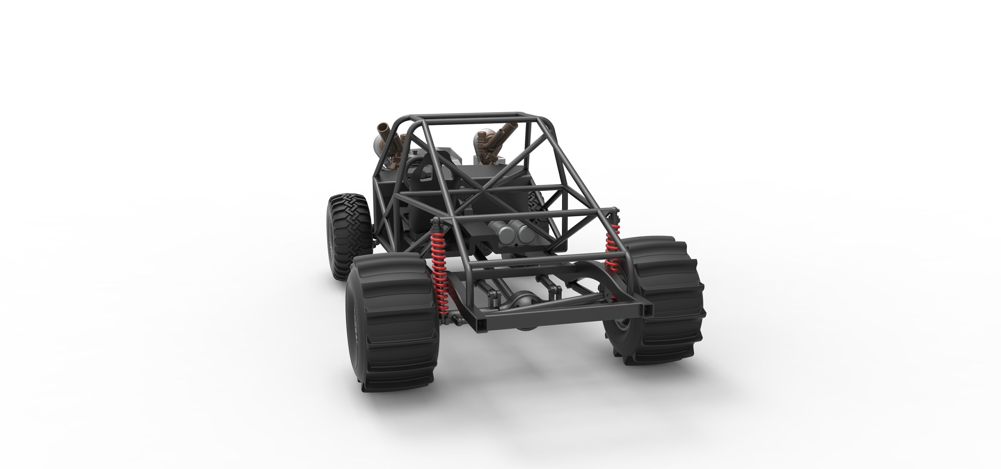 Uphill Sand Racing Dragster Base Version 3 Scale 1 to 25 3D print model_12