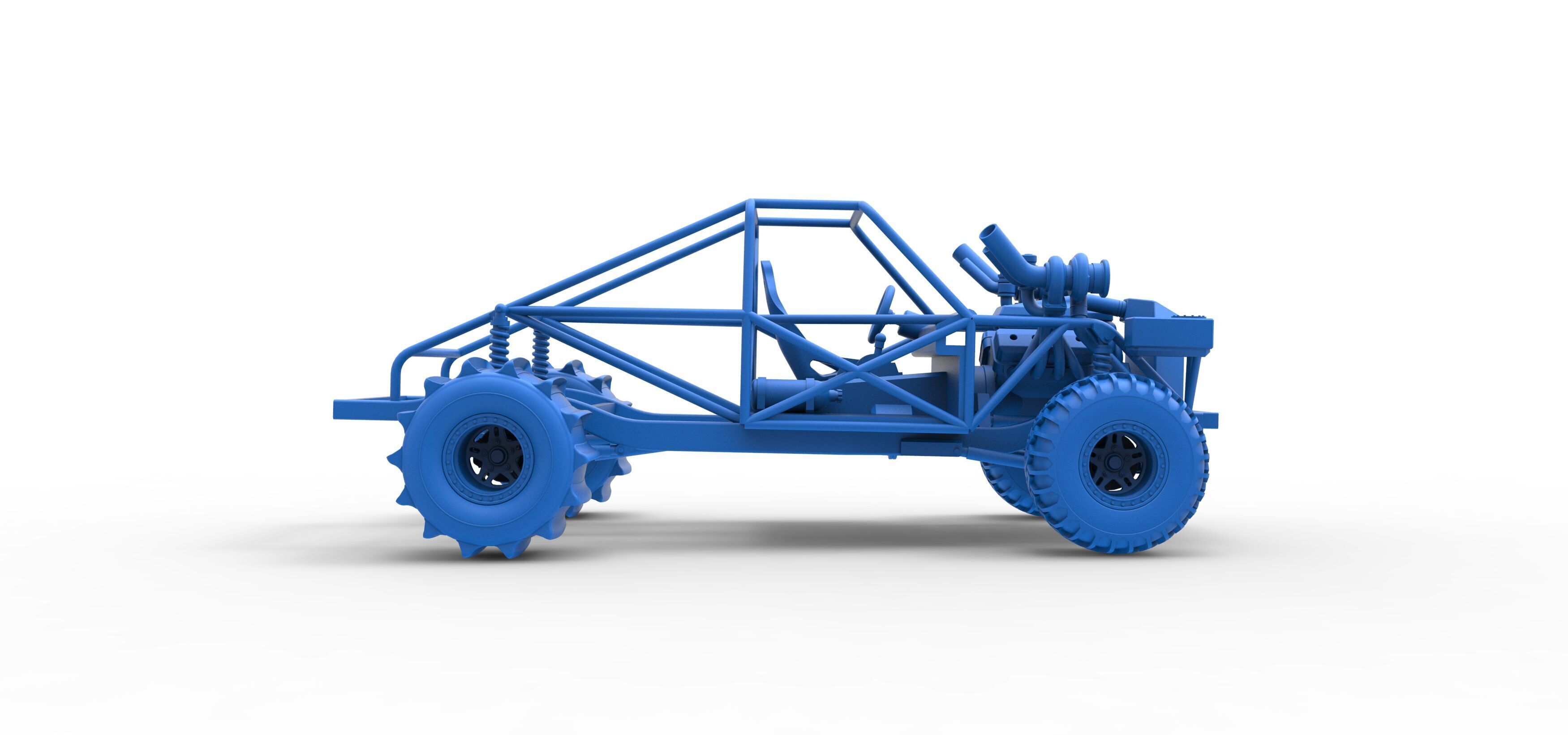 Uphill Sand Racing Dragster Base Version 3 Scale 1 to 25 3D print model_39