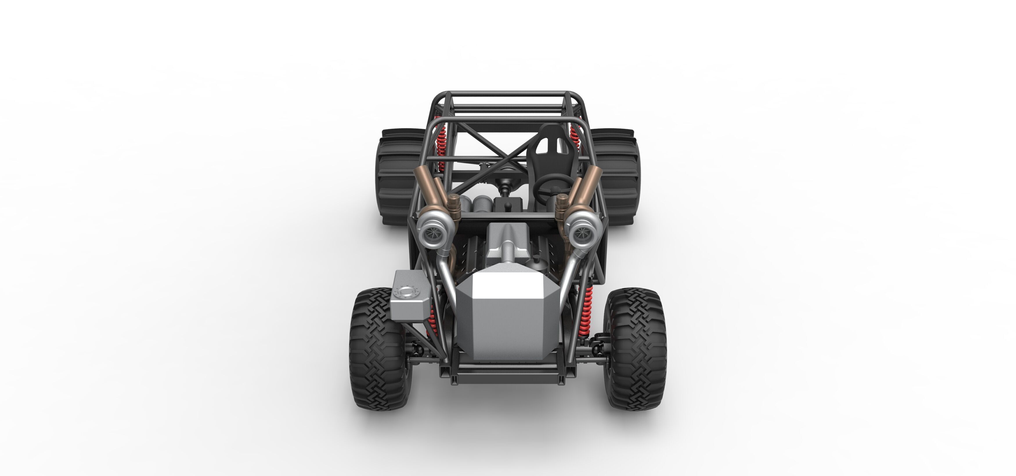 Uphill Sand Racing Dragster Base Version 3 Scale 1 to 25 3D print model_6