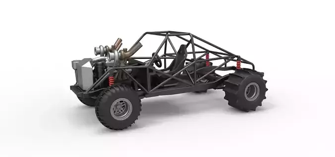 Uphill Sand Racing Dragster Base Version 3 Scale 1 to 25