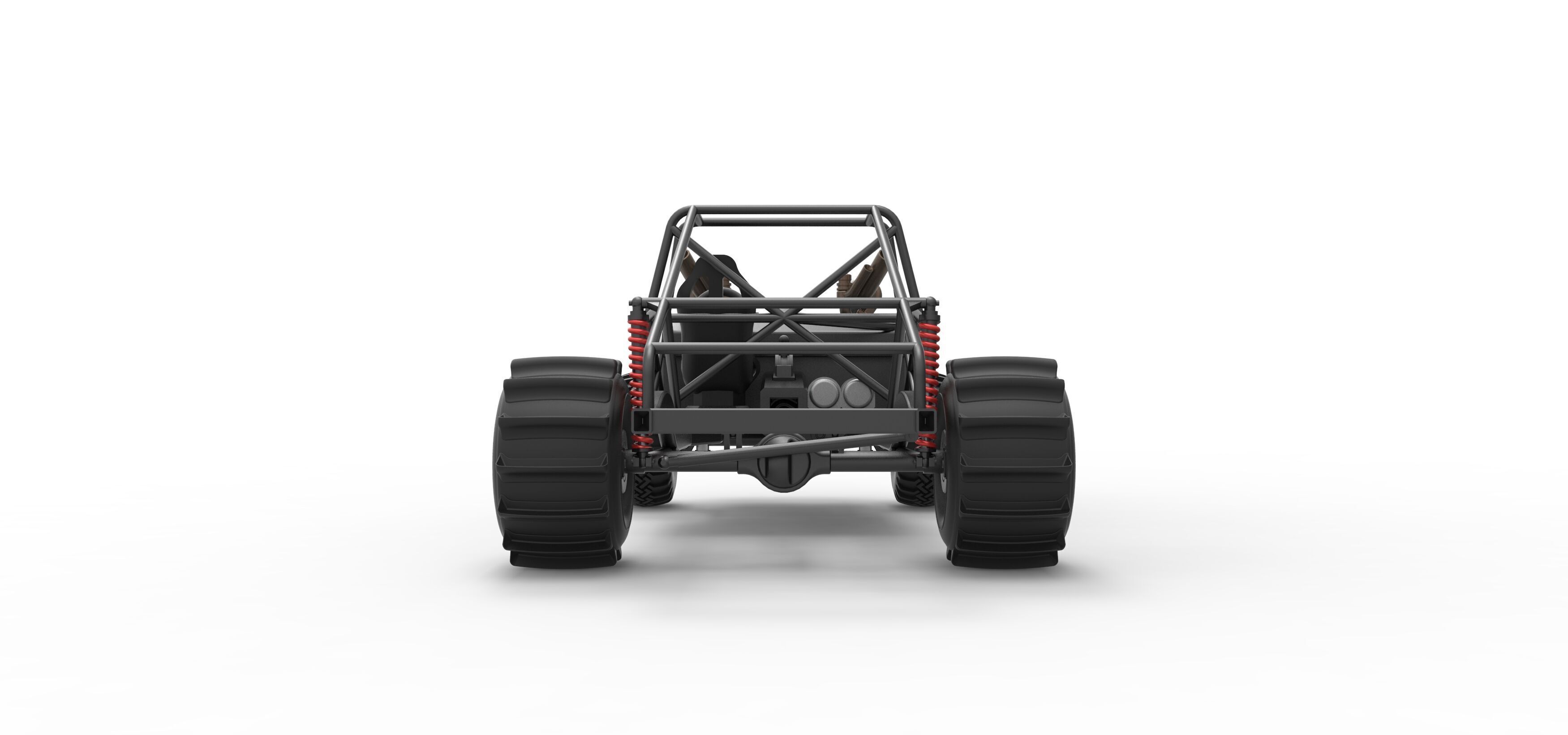 Uphill Sand Racing Dragster Base Version 3 Scale 1 to 25 3D print model_14