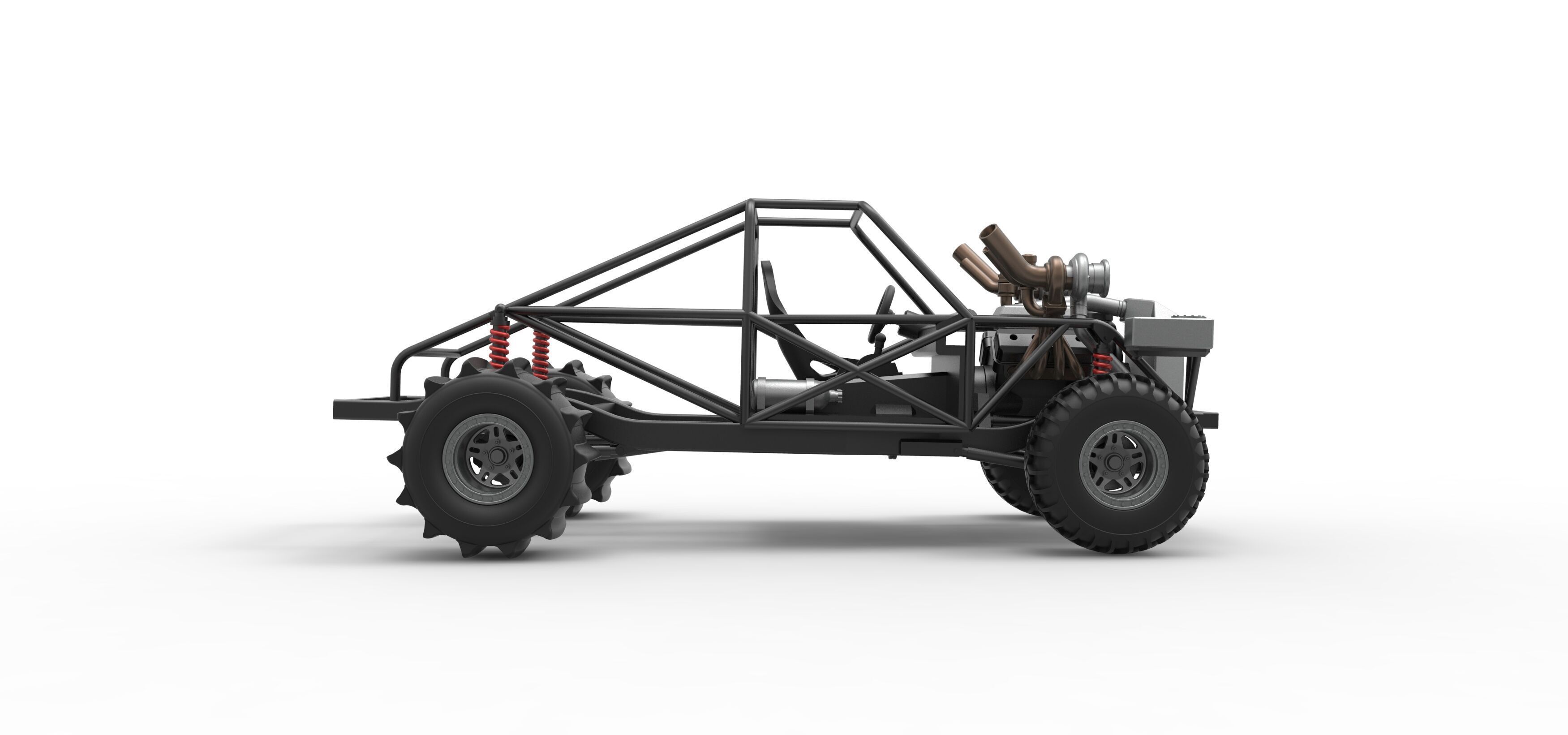 Uphill Sand Racing Dragster Base Version 3 Scale 1 to 25 3D print model_17