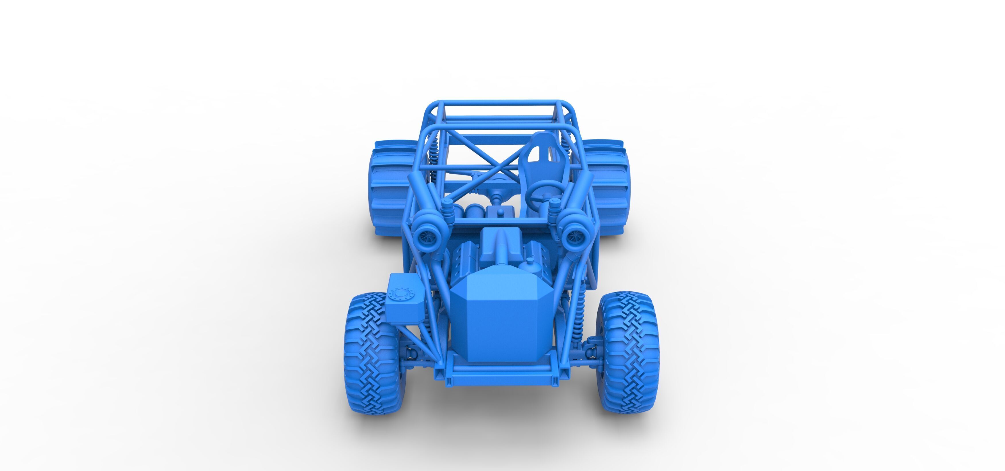 Uphill Sand Racing Dragster Base Version 3 Scale 1 to 25 3D print model_28