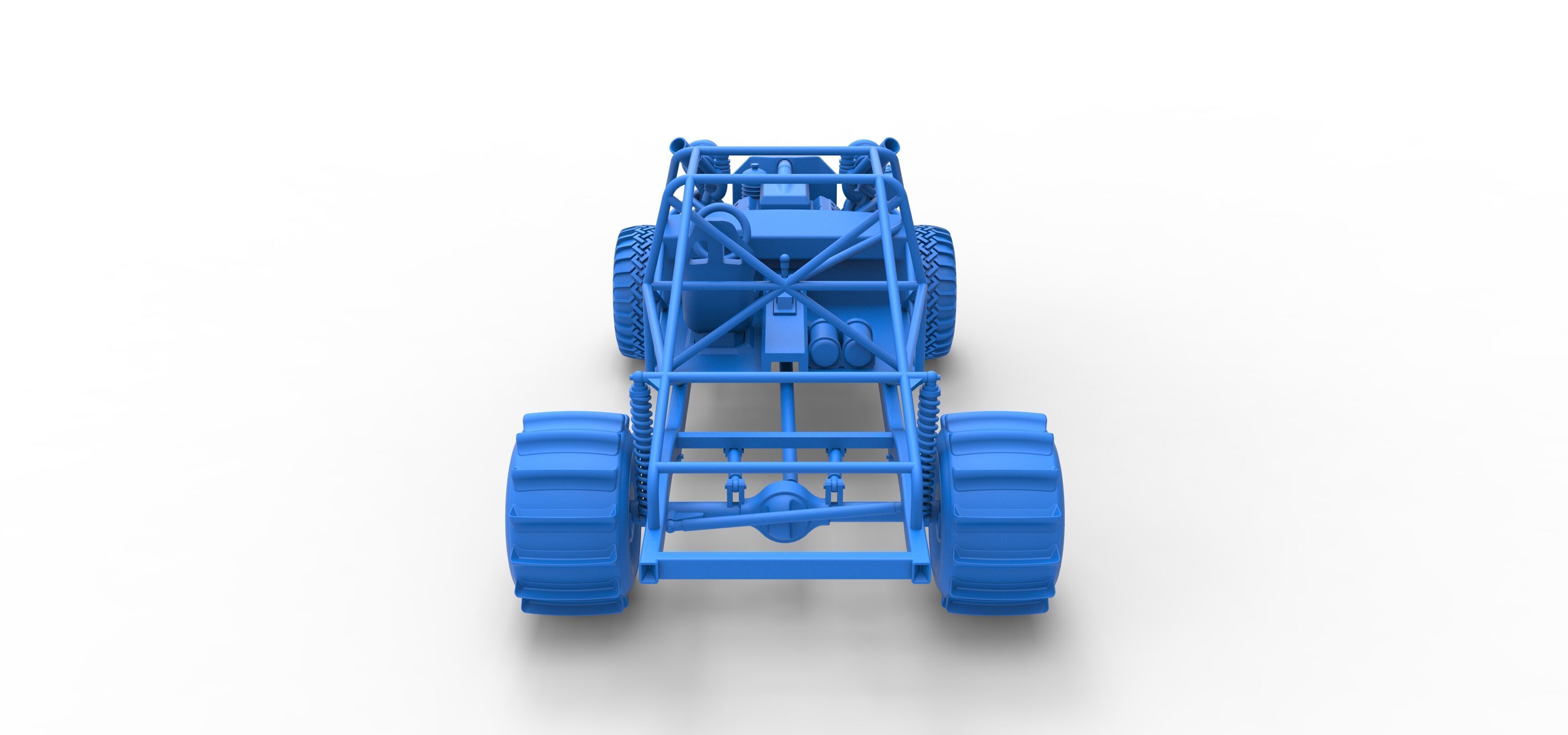 Uphill Sand Racing Dragster Base Version 3 Scale 1 to 25 3D print model_37