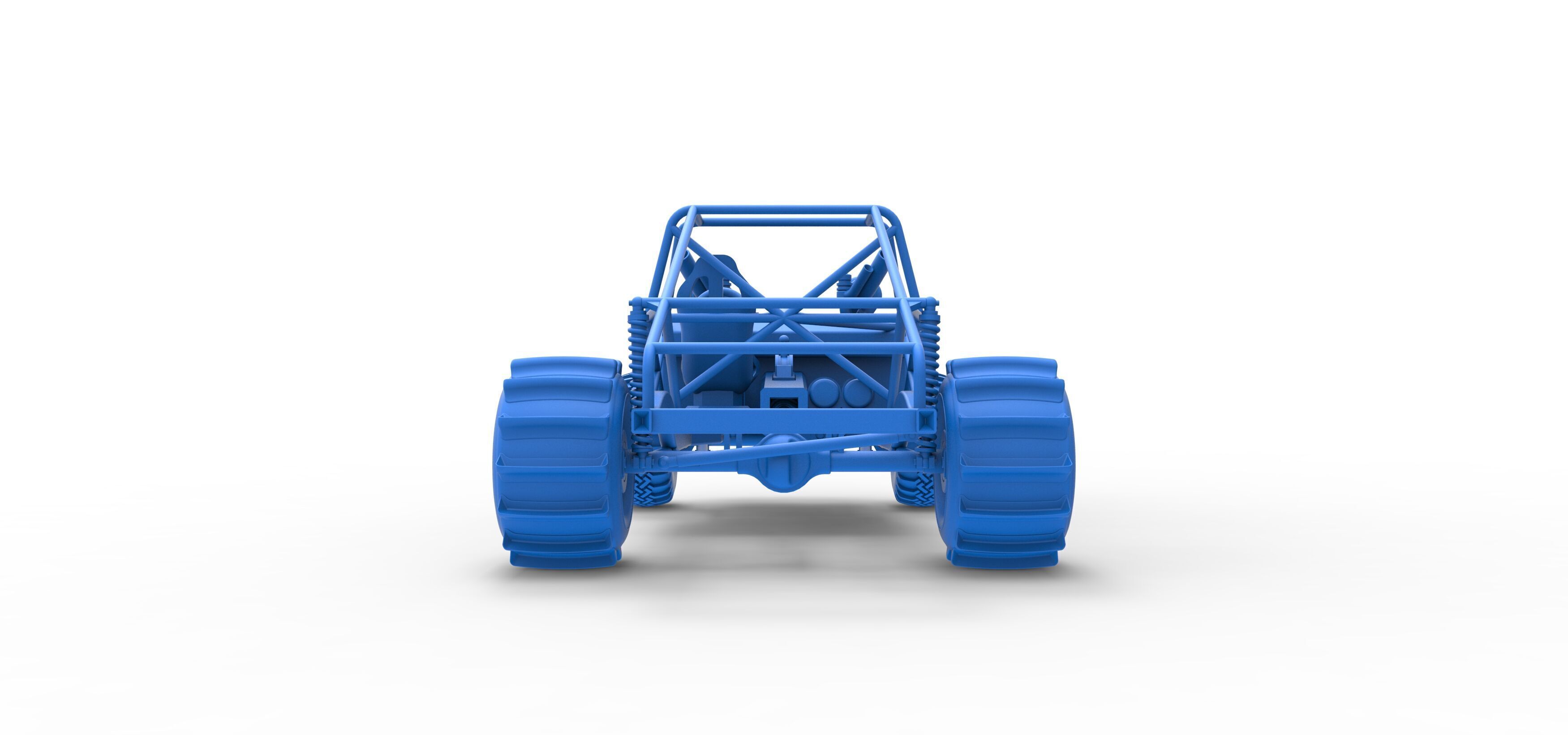 Uphill Sand Racing Dragster Base Version 3 Scale 1 to 25 3D print model_36