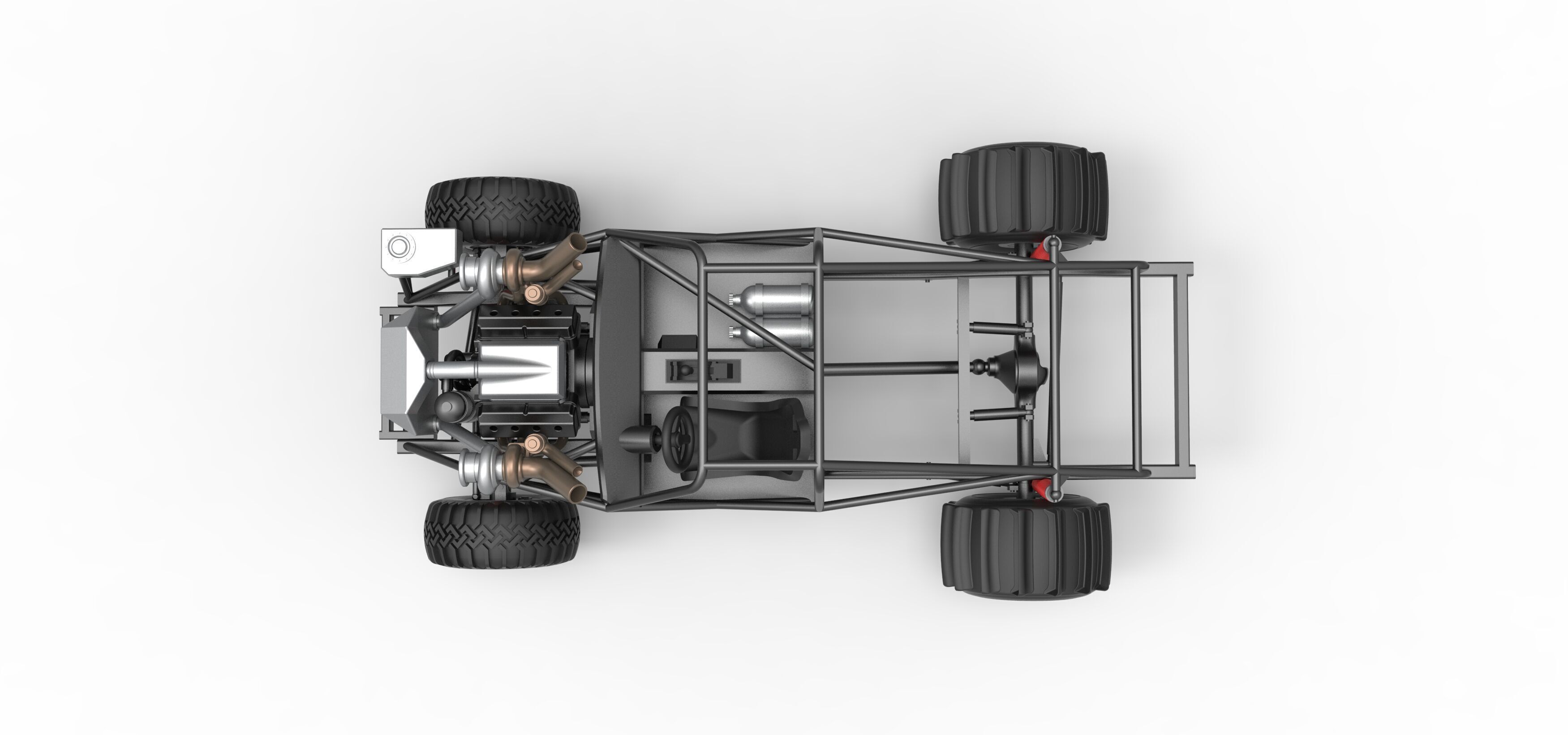 Uphill Sand Racing Dragster Base Version 3 Scale 1 to 25 3D print model_9