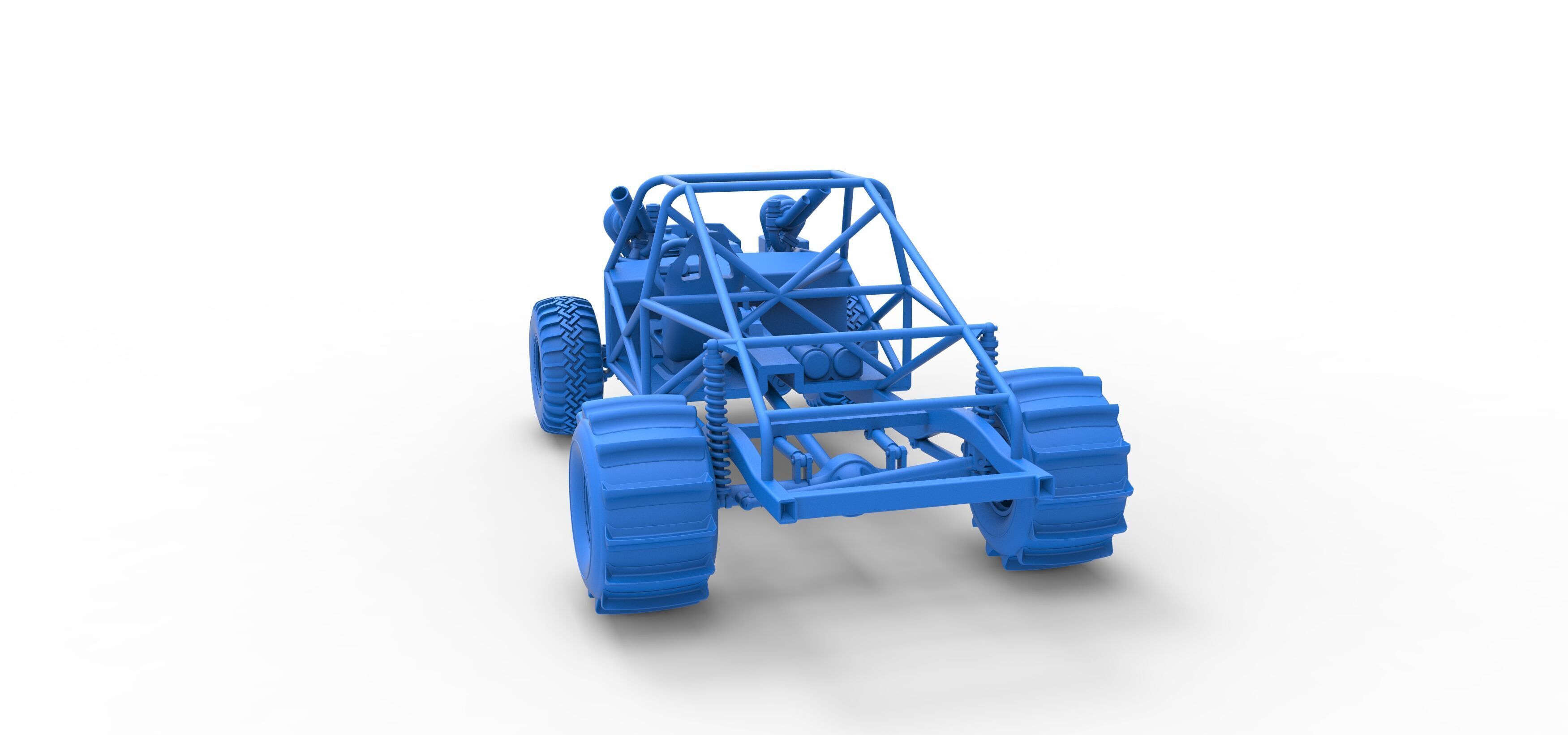 Uphill Sand Racing Dragster Base Version 3 Scale 1 to 25 3D print model_34