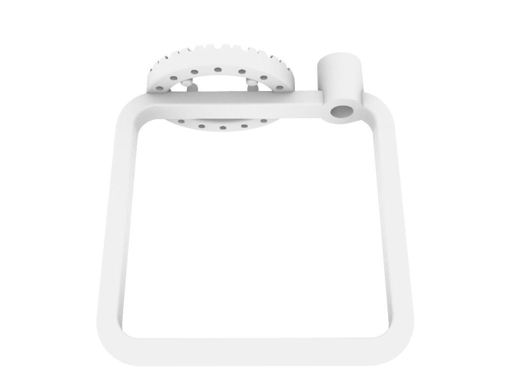 Fashion Ring With Diamonds 3D print model_6