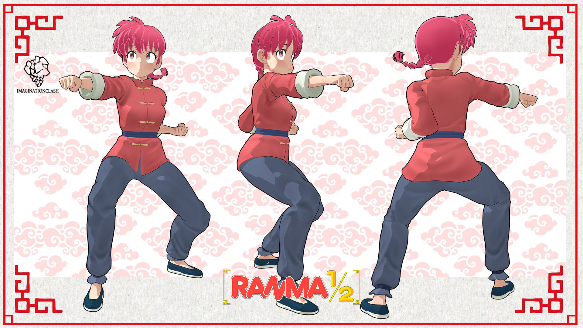 Ranma female ver 3D model_8