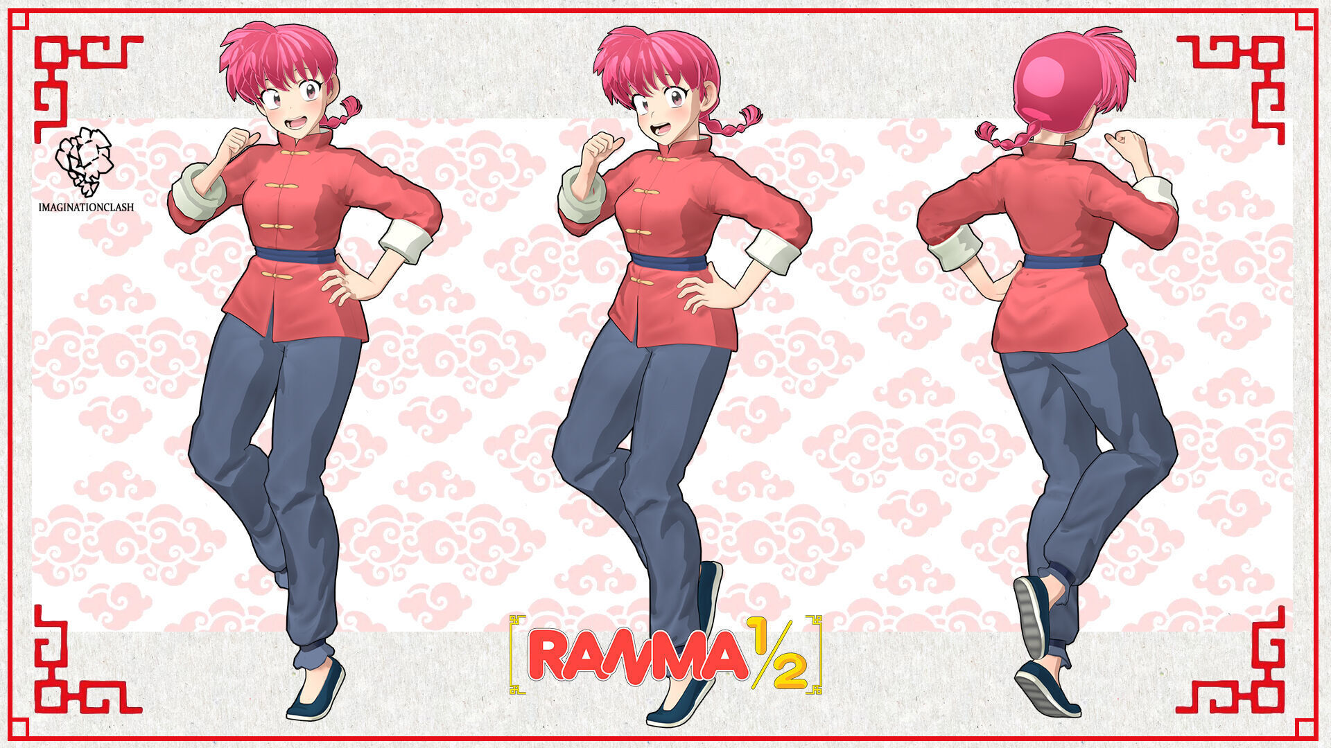 Ranma female ver 3D model_3
