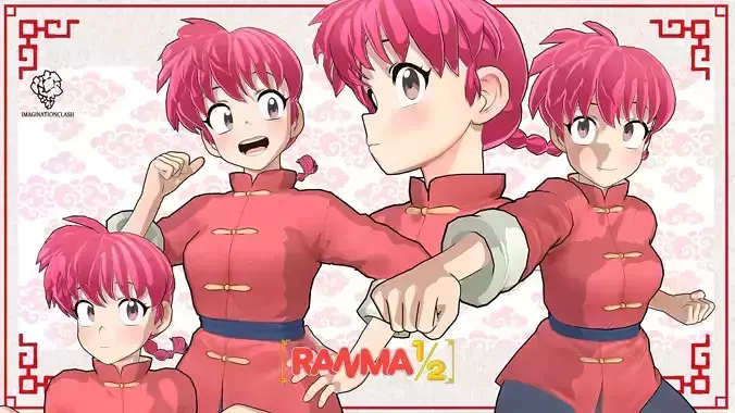 Ranma female ver 3D model