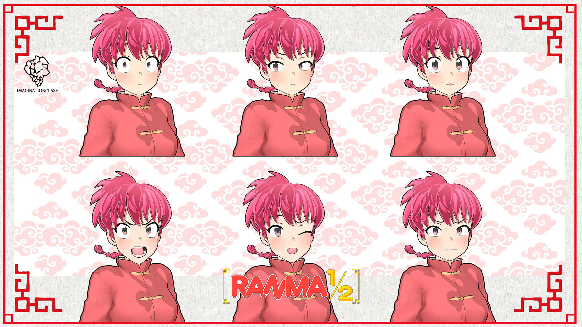 Ranma female ver 3D model_2