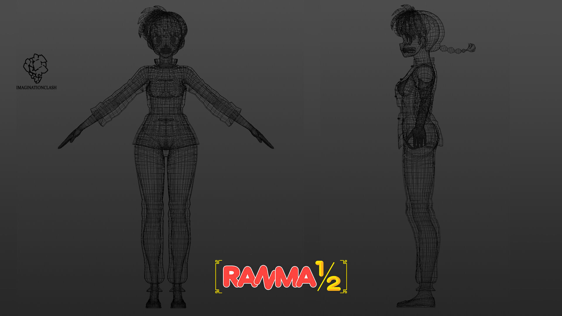 Ranma female ver 3D model_10