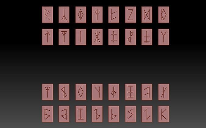Runes for Tarot 3D print model