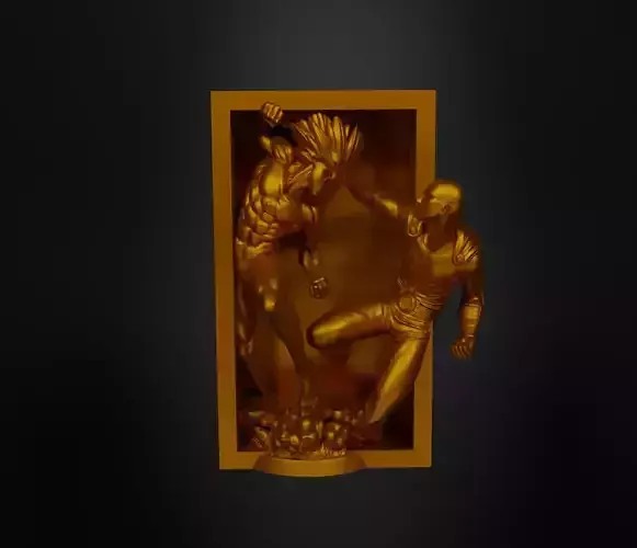 One Punch Man Book Nook - Anime One Punch Bookend - Book Prop 3D print model