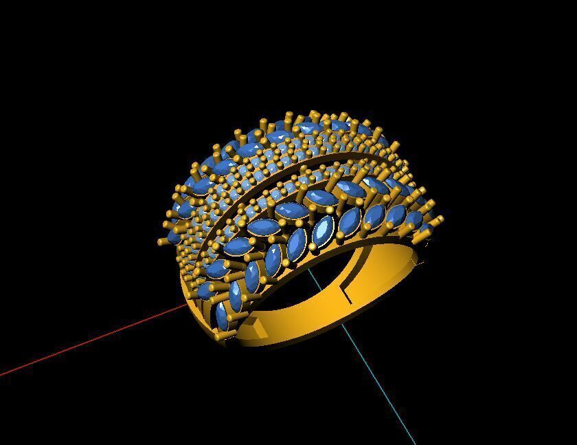 ladis ring 29 pic 3D print model_3