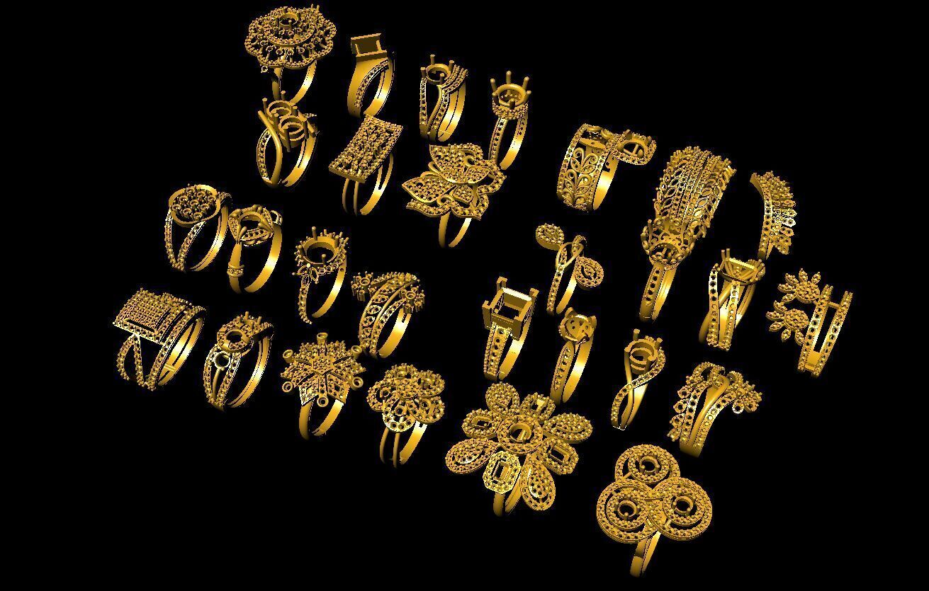 ladis ring 29 pic 3D print model_23