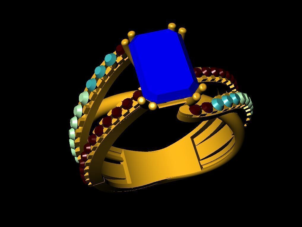 ladis ring 29 pic 3D print model_19