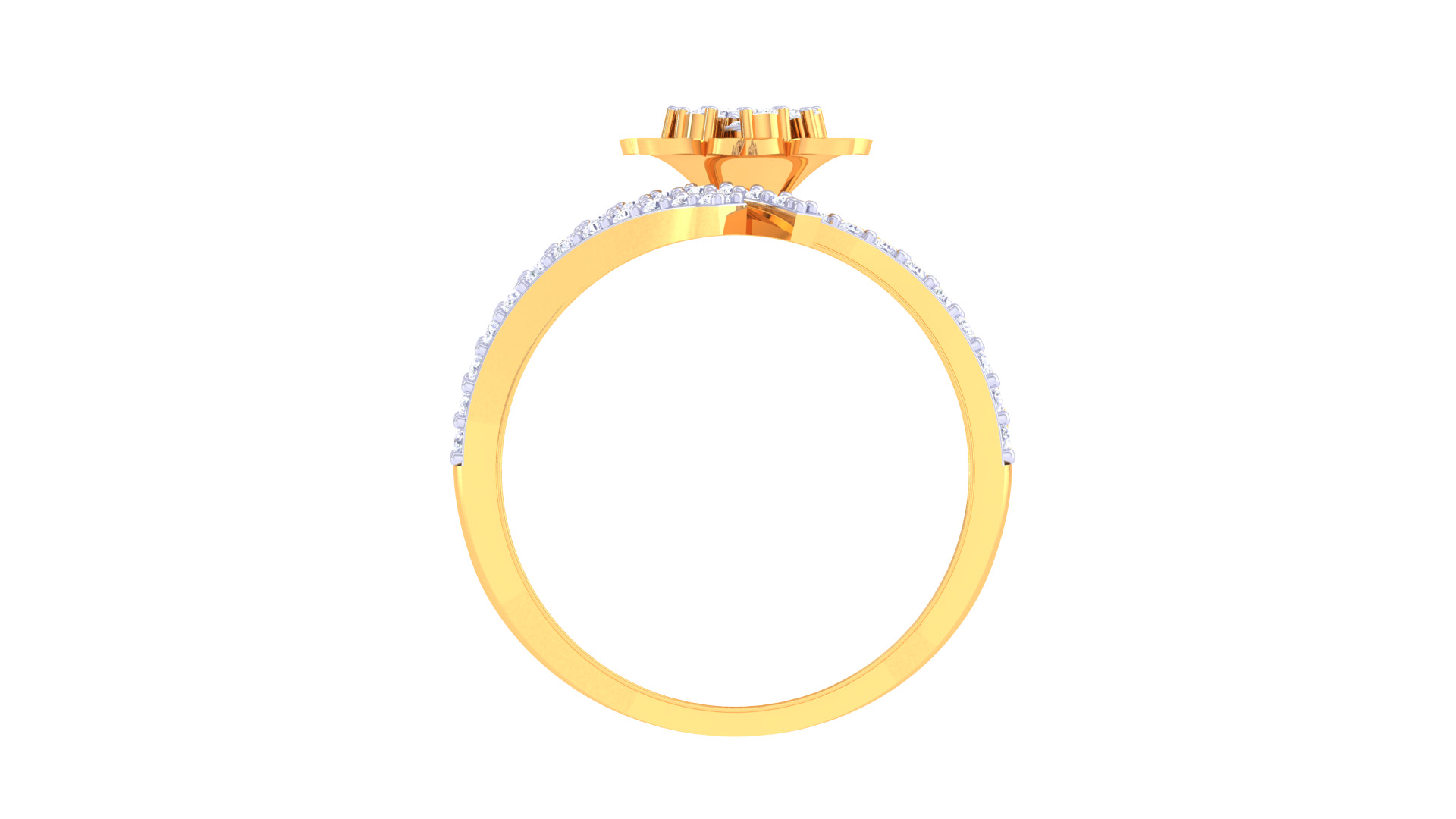 Women Ring  Render 3dm STL OBJ FBX Details 3D print model_4