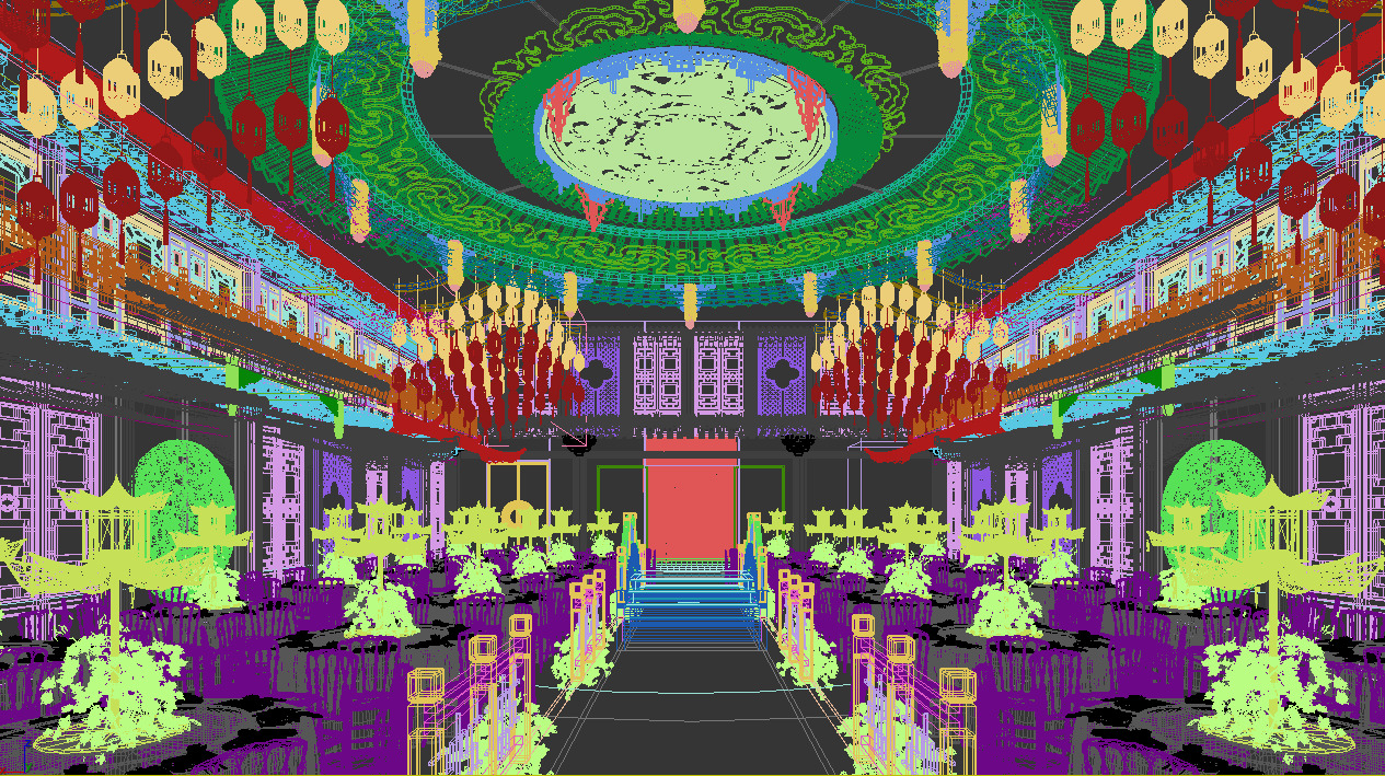 Chinese restaurant 3D model_11