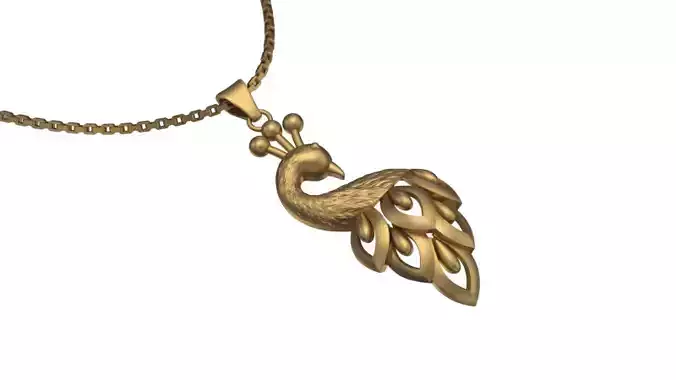 peacock pendant