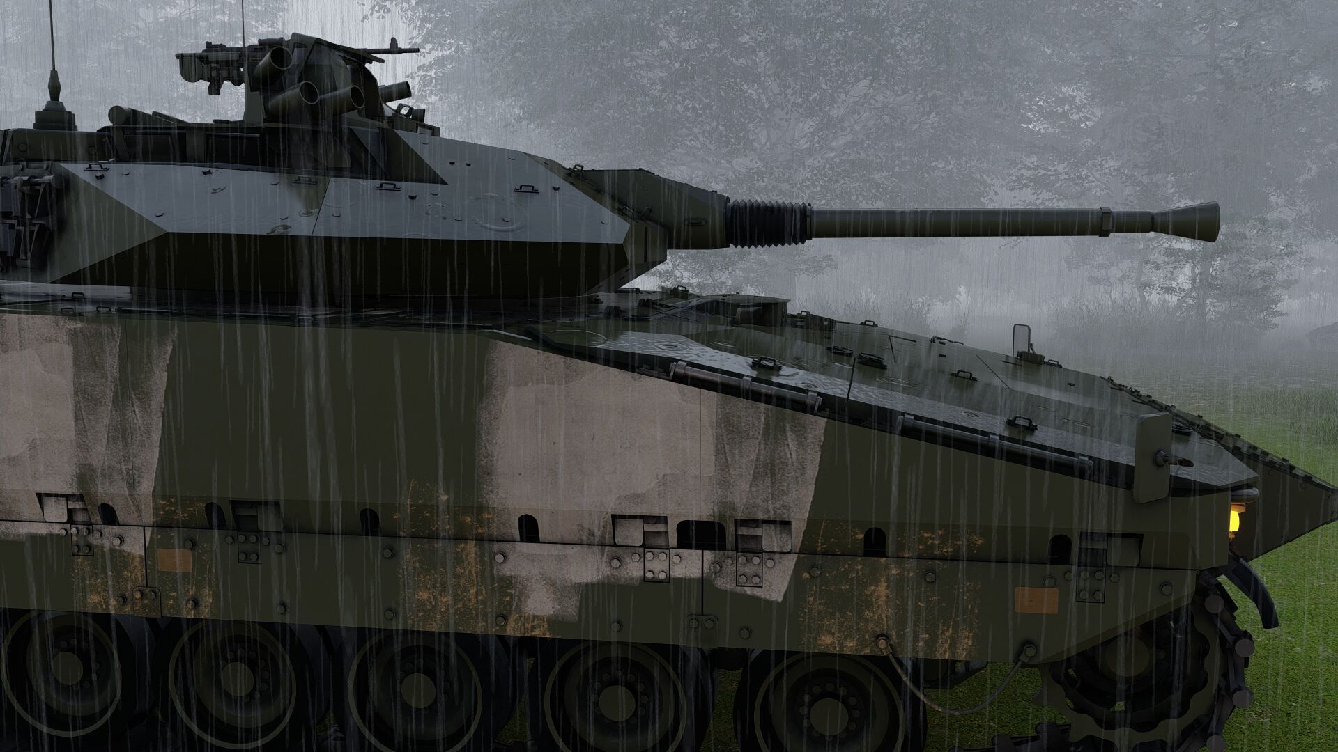 Combat Vehicle 90 3D model_46