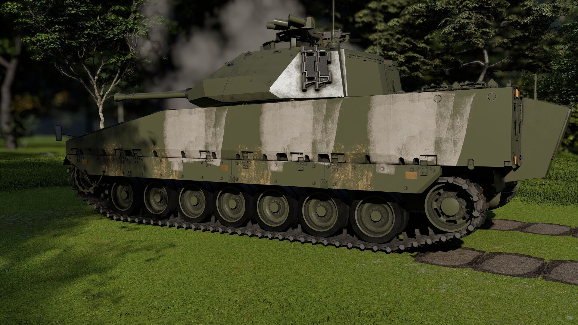 Combat Vehicle 90 3D model_25