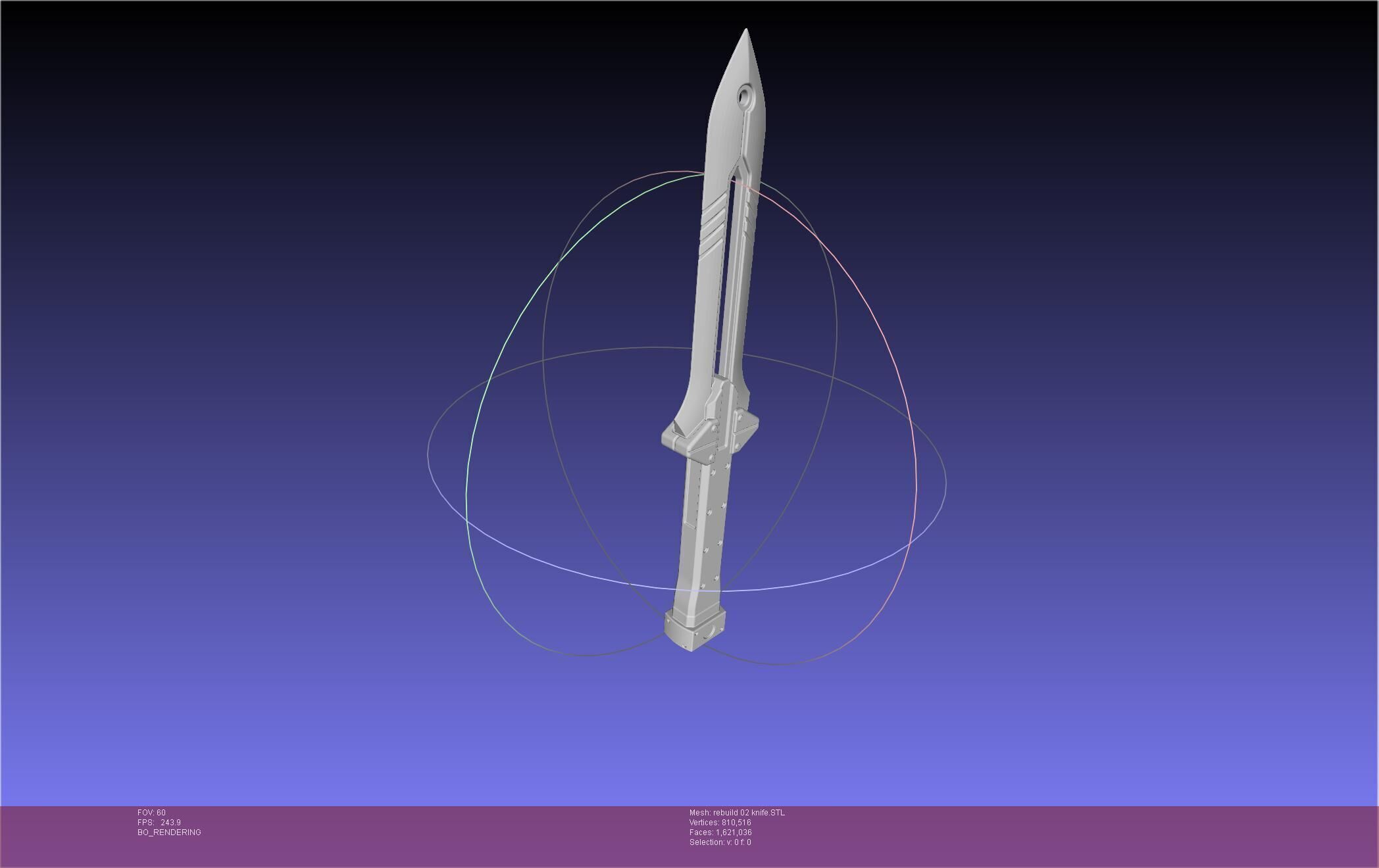 Evangelion Rebuild Unit 2 Prog Knife 3D print model_18