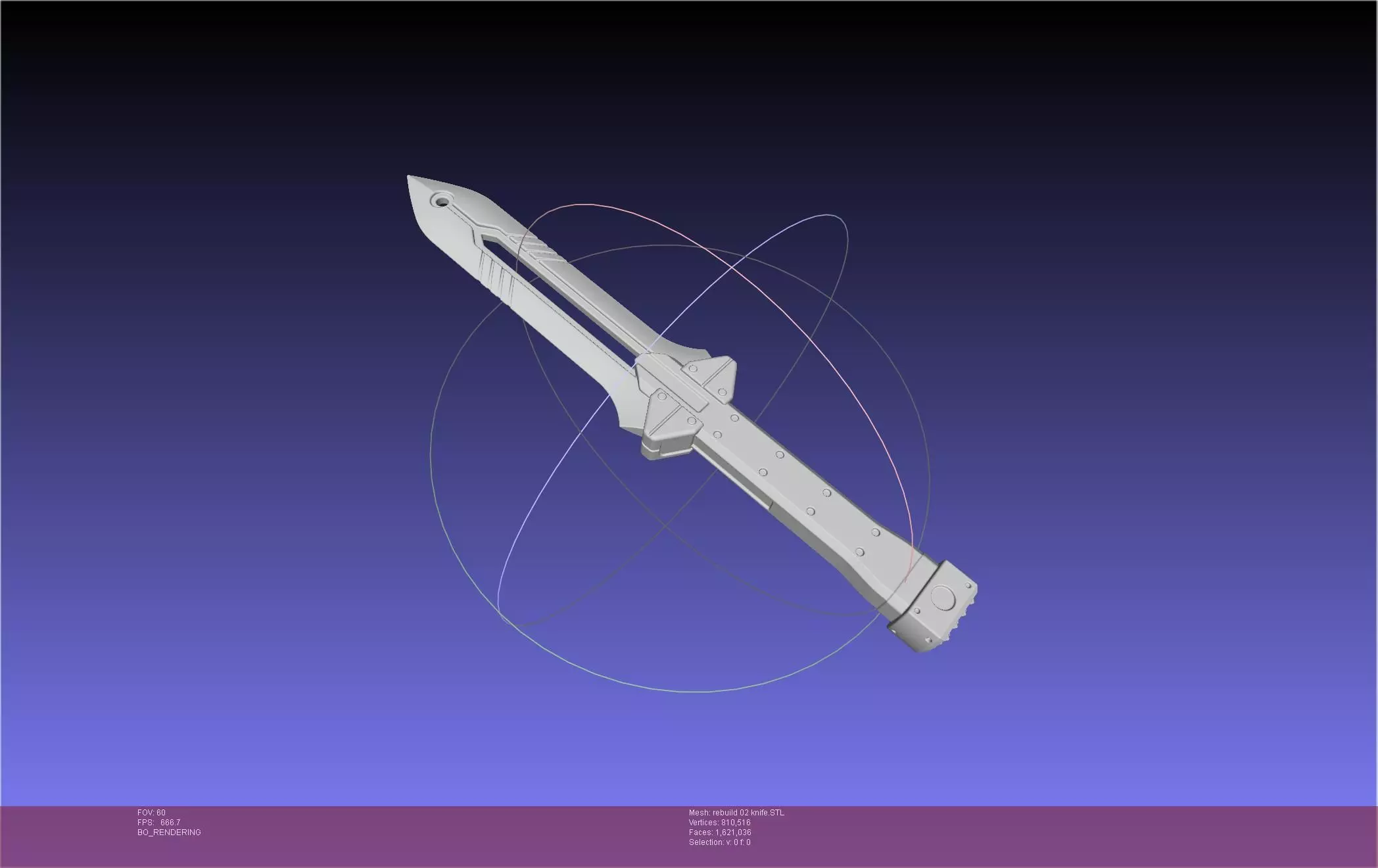 Evangelion Rebuild Unit 2 Prog Knife 3D print model_0