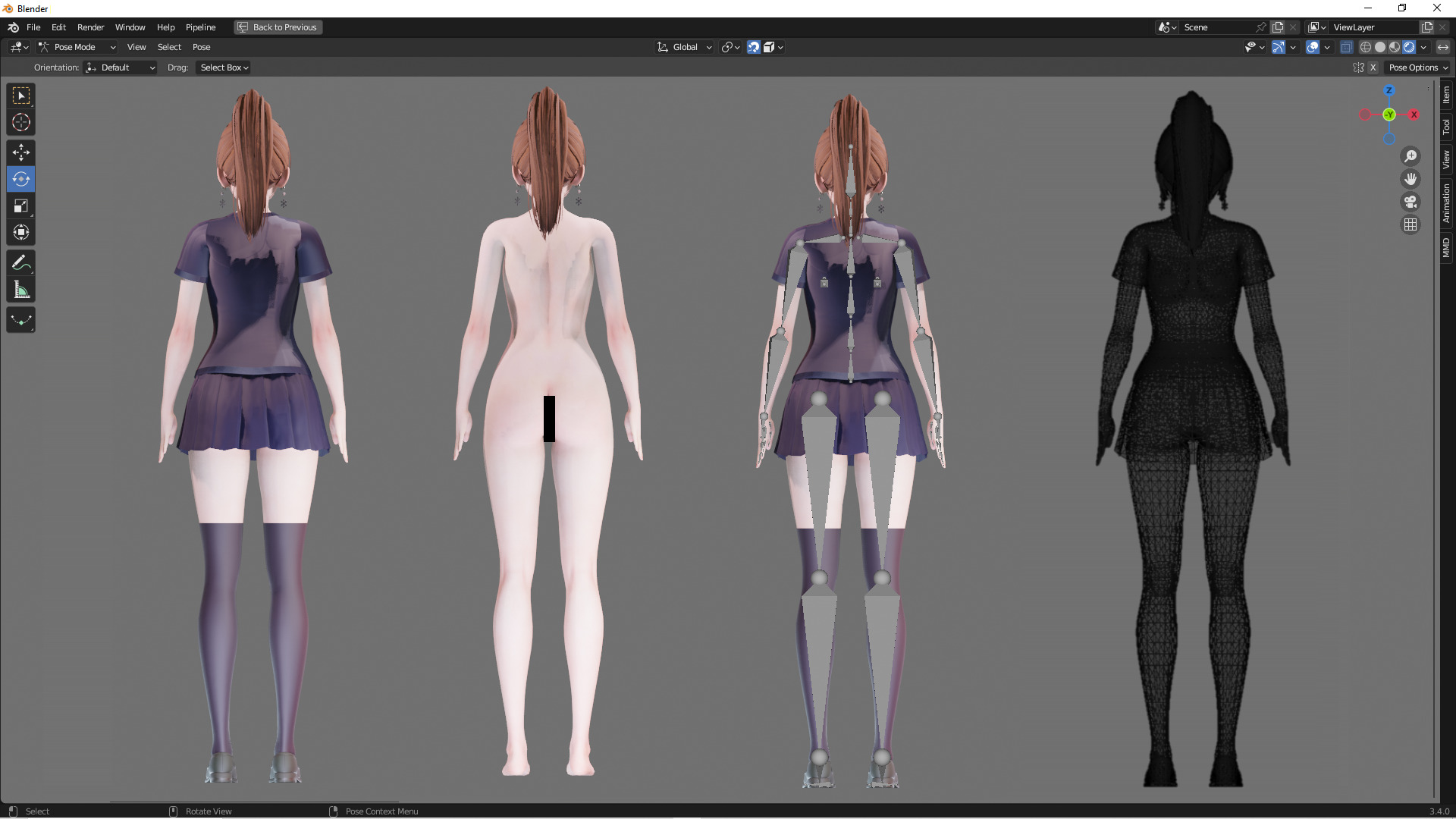 Casual Clothing 0016 - UE5 - Unity - Blender - Animated Low-poly 3D model_4