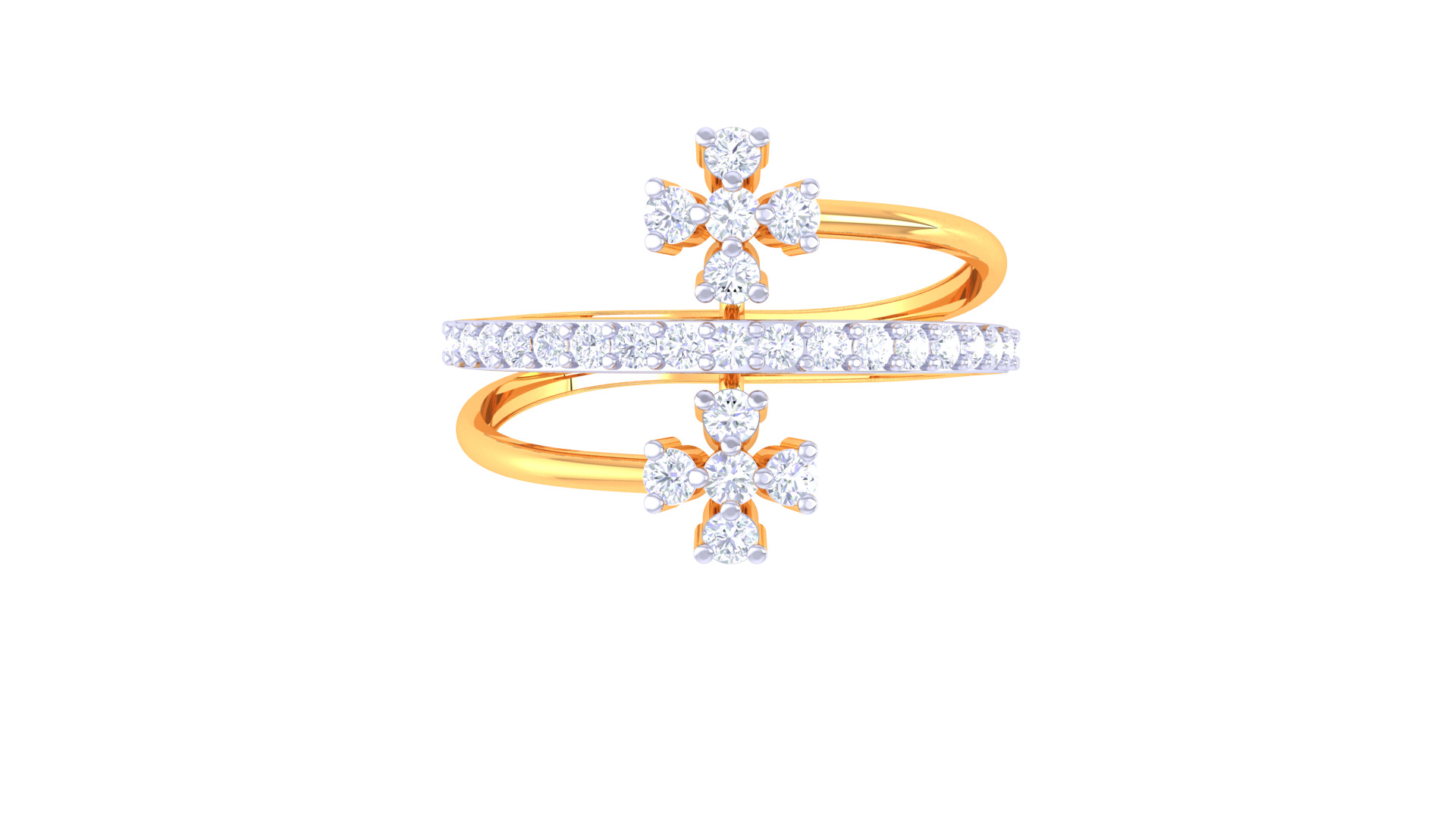 Women Ring Render 3dm STL OBJ FBX Details 3D print model_3