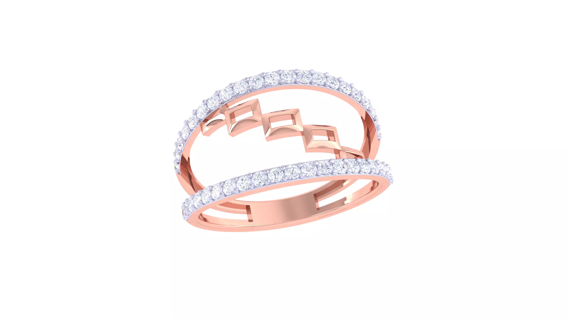 Women Ring Render 3dm STL OBJ FBX Details 3D print model