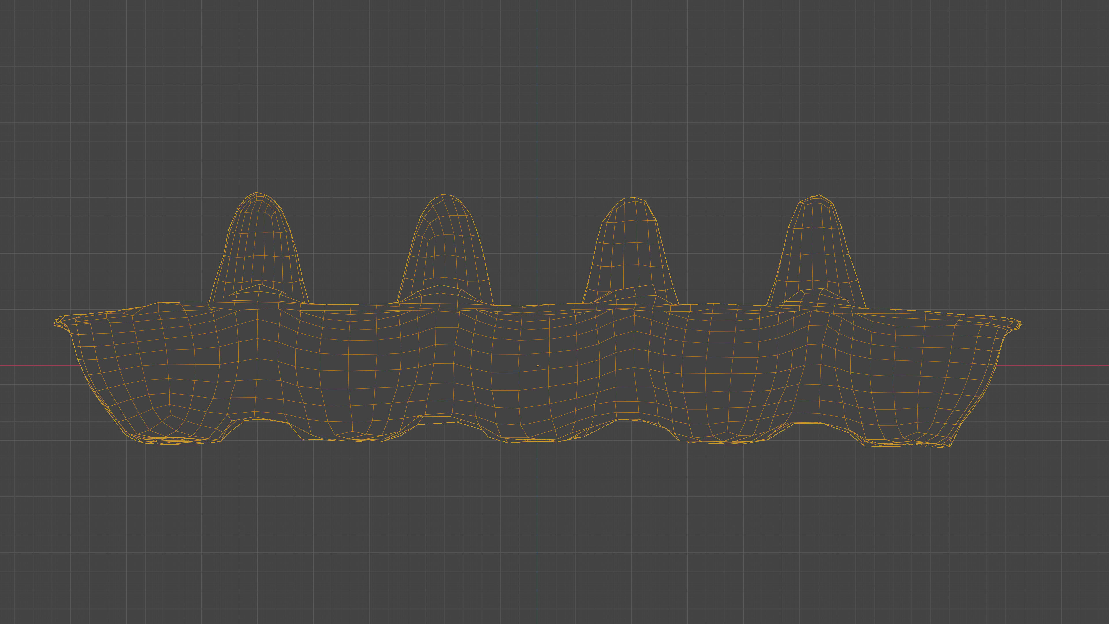 Scanned paper egg tray Low-poly 3D model_22