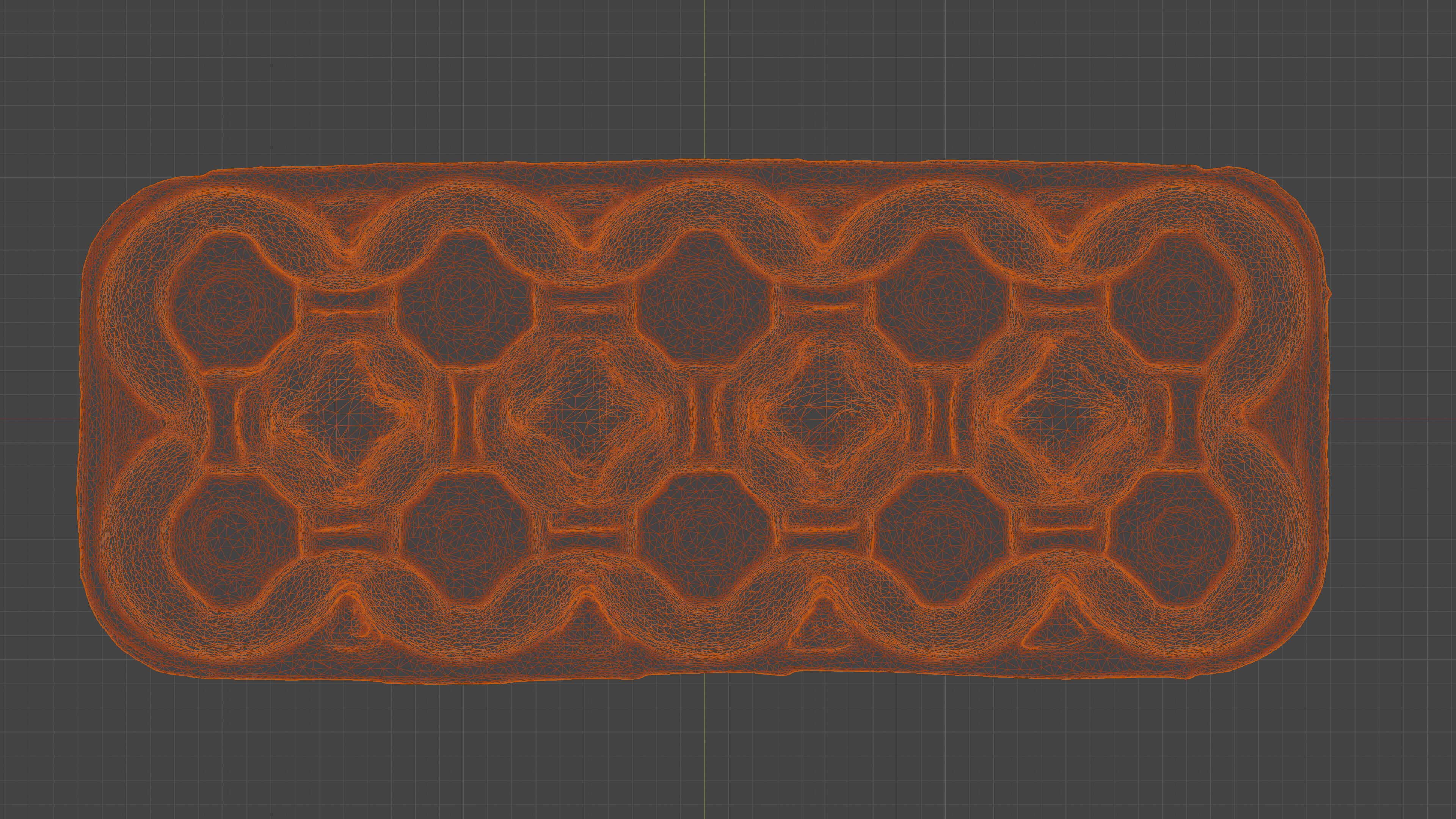 Scanned paper egg tray Low-poly 3D model_19