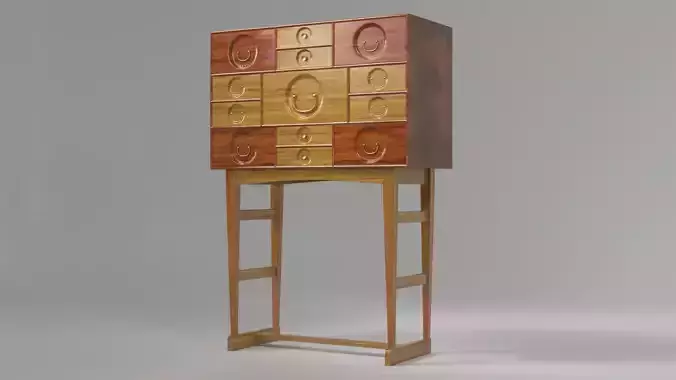 Wooden cabinet by Josef Frank