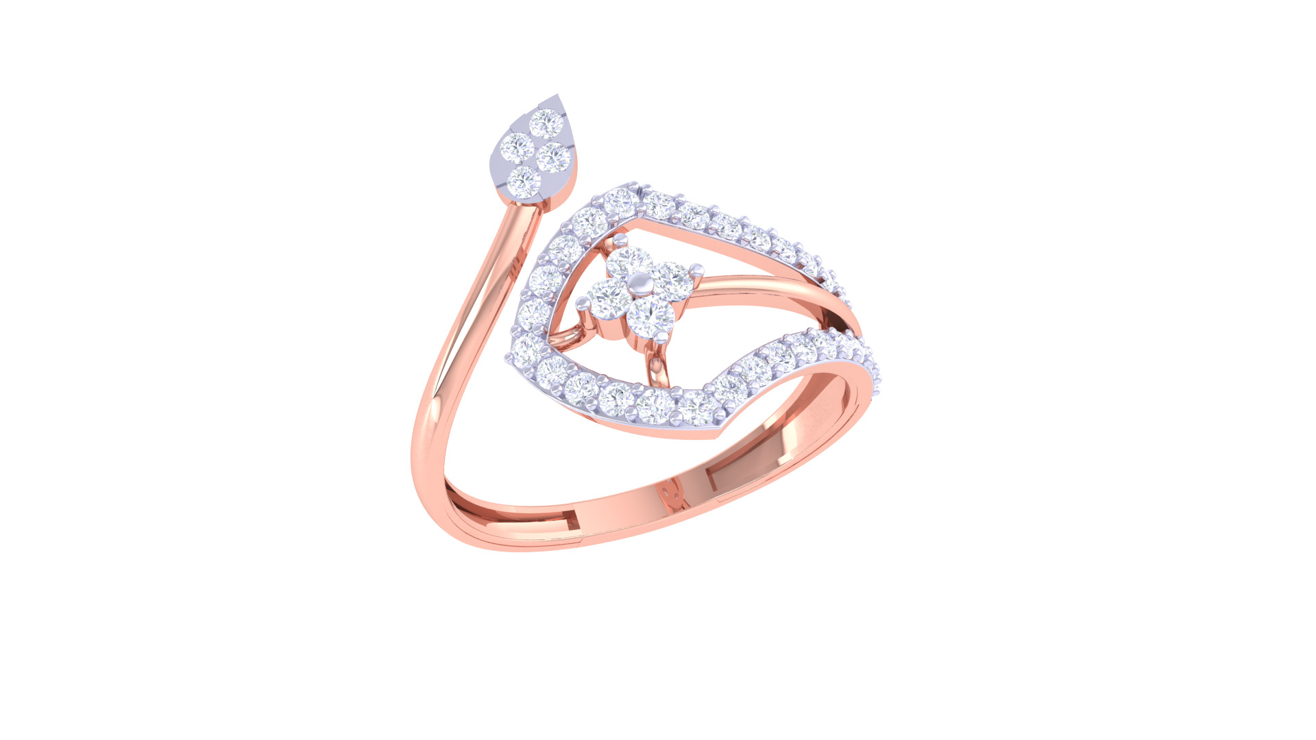 Women Ring MTL 3dm STL OBJ FBX Details 3D print model_1