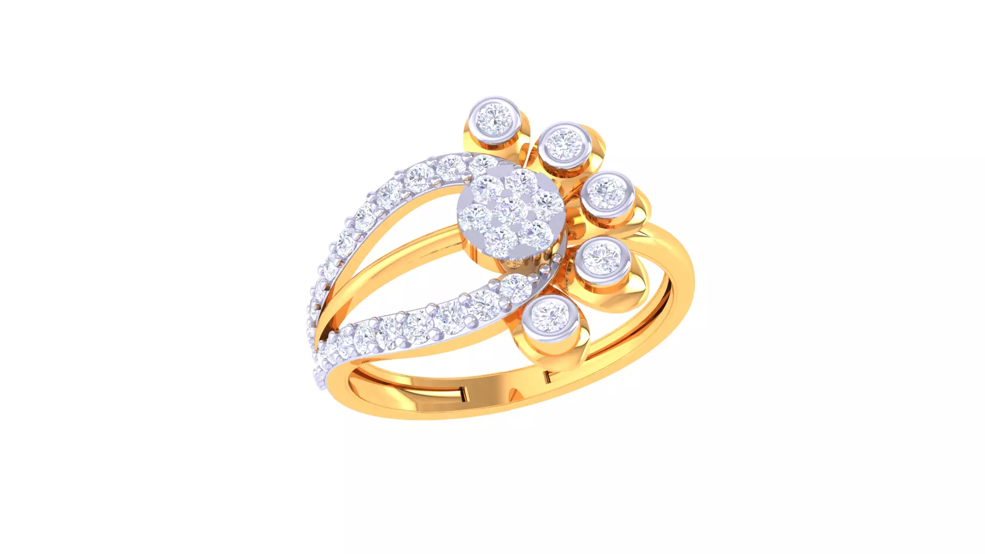 Women Ring MTL 3dm STL OBJ FBX Details 3D print model