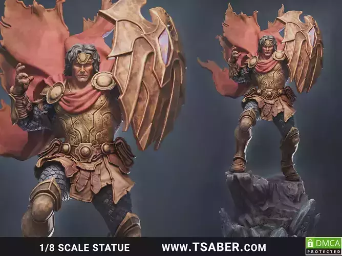 Paladin Statue 3D print model