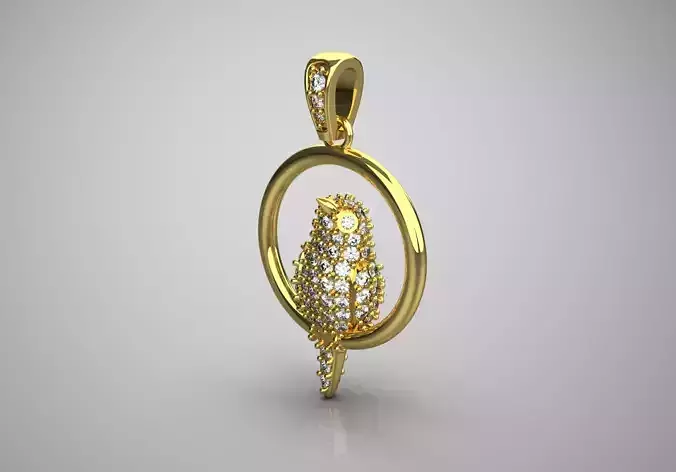 Jewelry stl pendant with Sahar chicken design jp0181