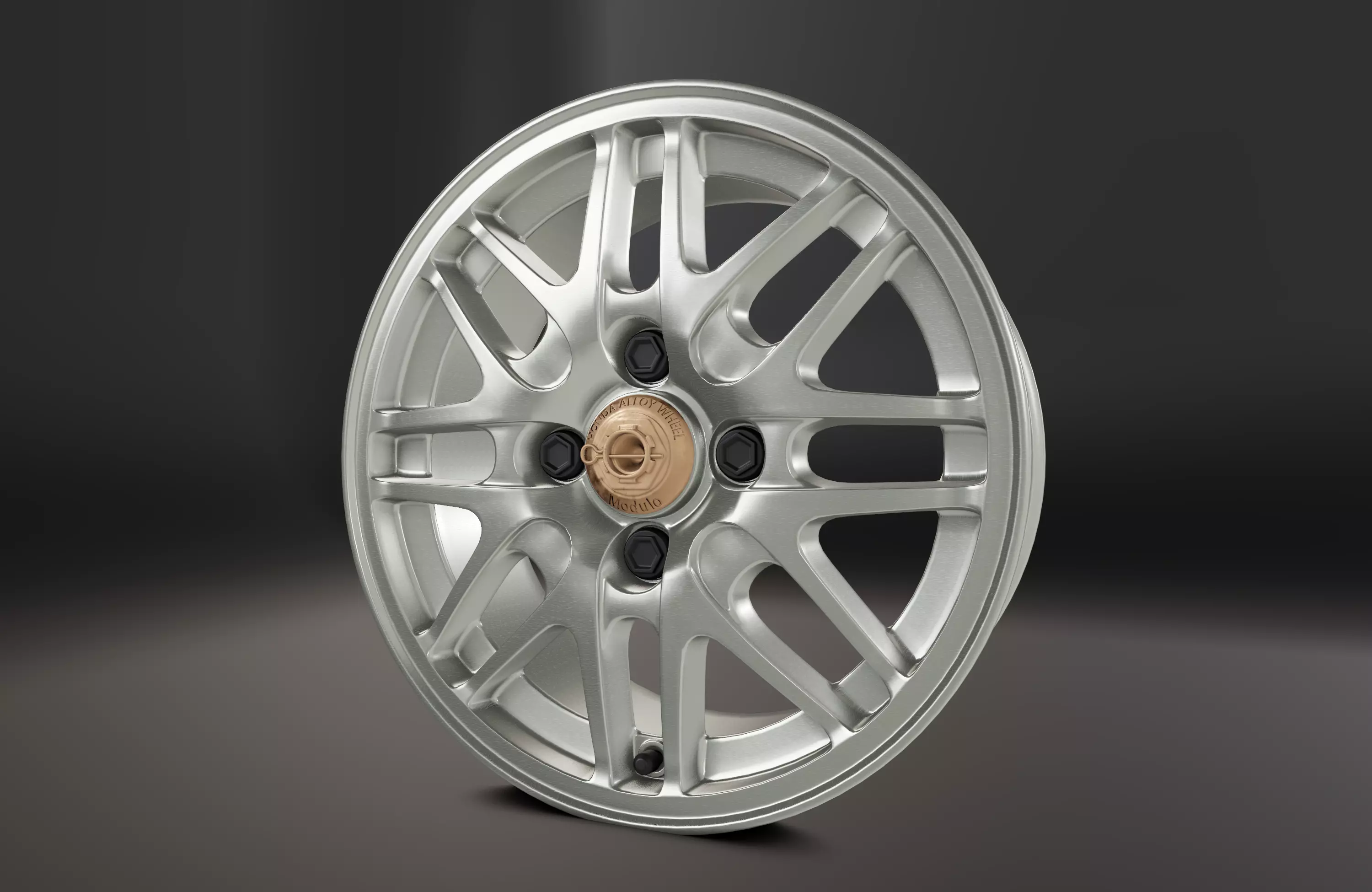 Modulo Alloy Wheel Low-poly 3D model_0