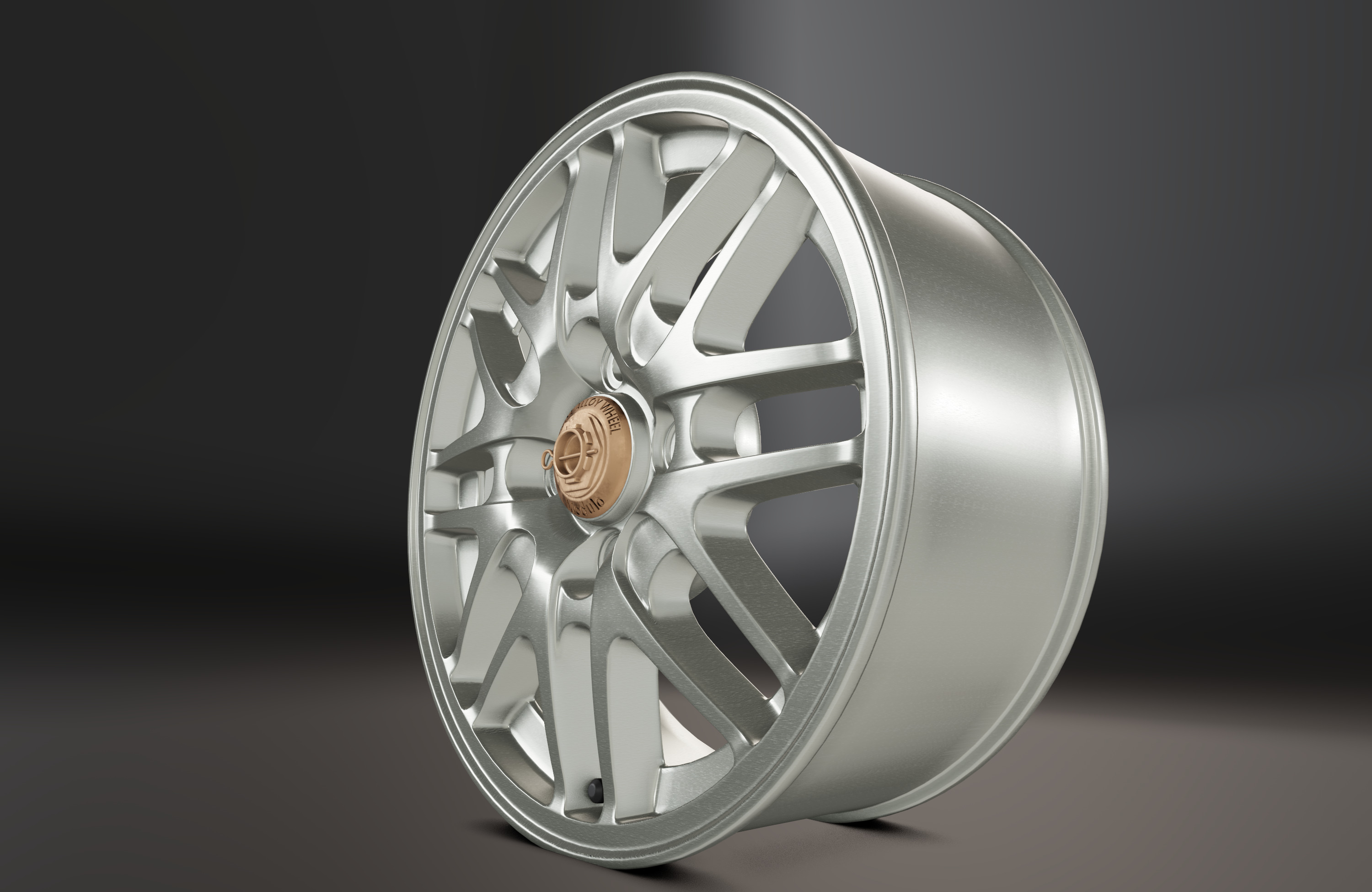Modulo Alloy Wheel Low-poly 3D model_1
