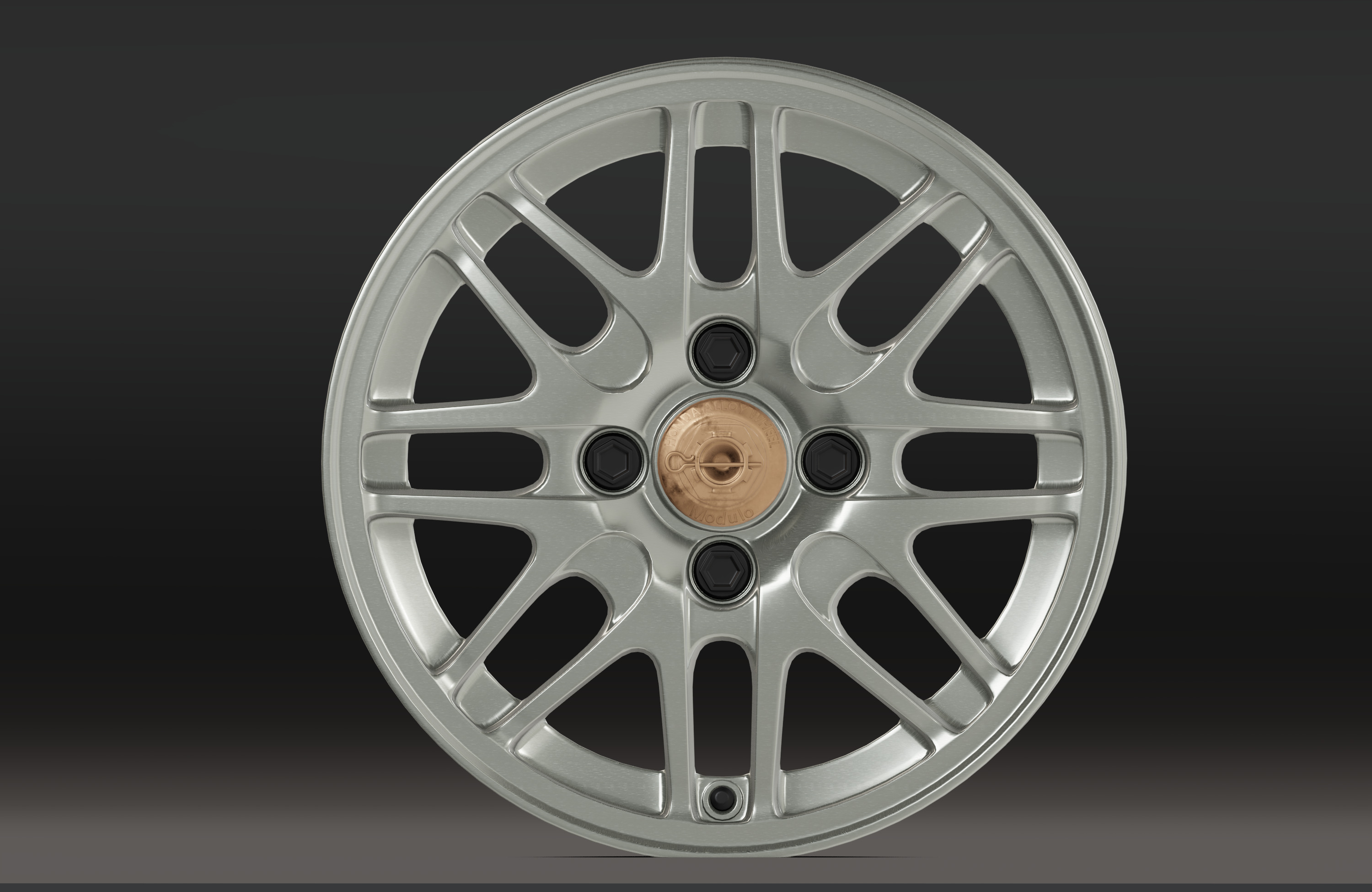 Modulo Alloy Wheel Low-poly 3D model_2