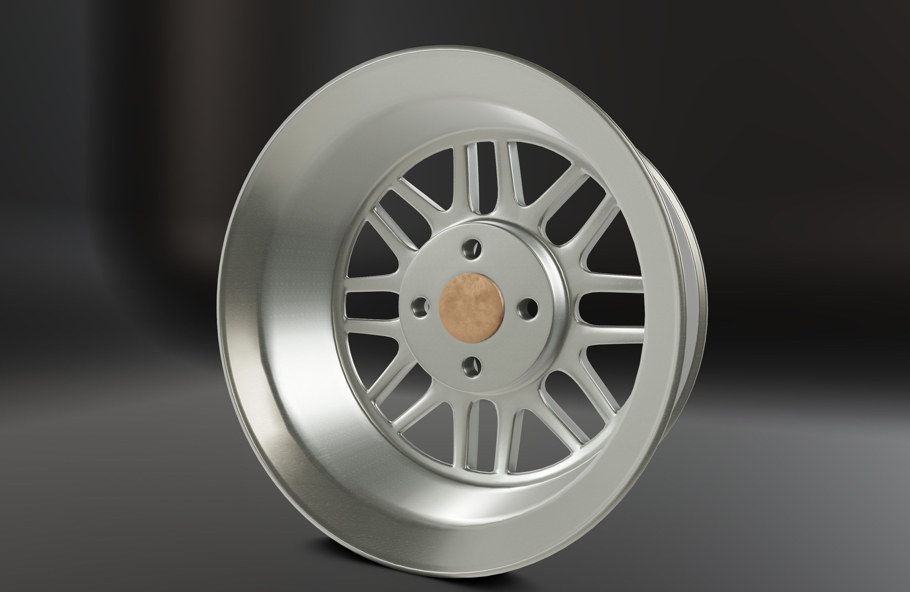 Modulo Alloy Wheel Low-poly 3D model_4