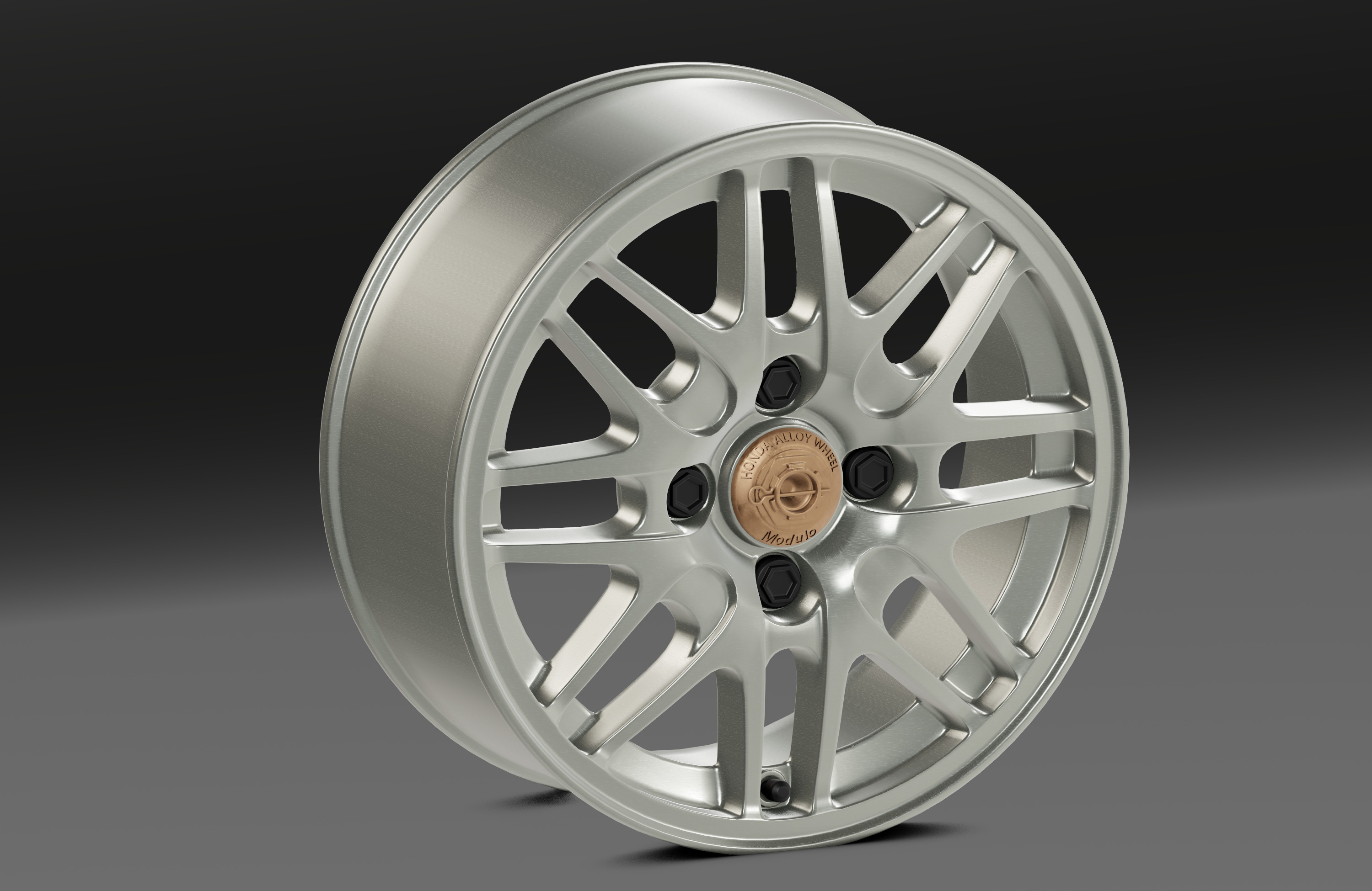 Modulo Alloy Wheel Low-poly 3D model_5