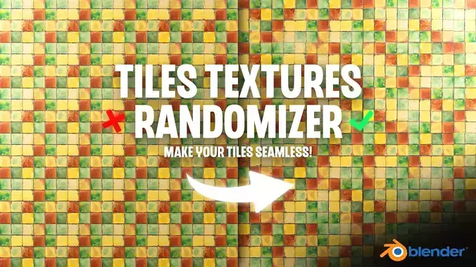 Tiles Textures Randomizer Shader Editor Node for Blender