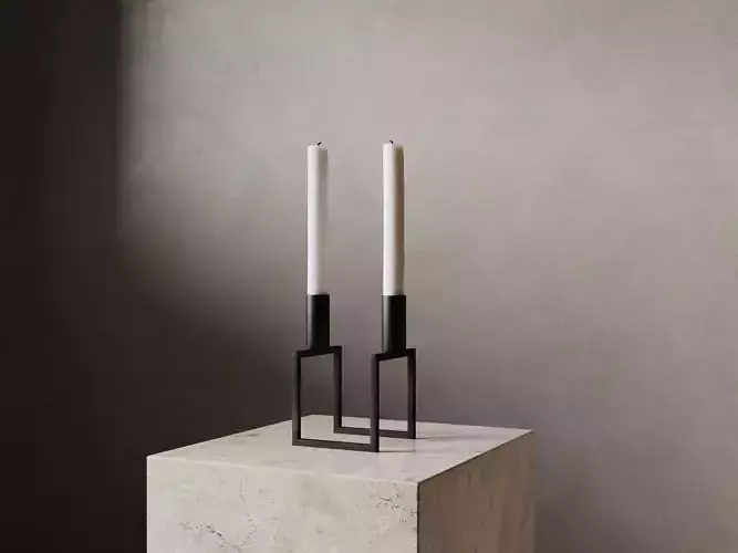 Kubus Line Candle Holder - Modern Geometric Design